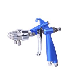 High Quality Double Nozzle AB Agent Nanometer Sprayer Spray Guns Air Brush HVLP Paint Two Colour Spray Pneumatic Spraying Tool