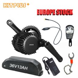 Ebike Kit Conversion Motor 36V 250W Mid Drive with 36V13AH Battery Set for Mountain Bike