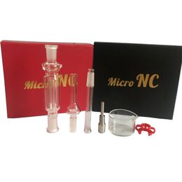Smoking Nectar Collector Kit 10mm with Curved Glass Bowl happywater metal Nail Glass tube 1pcs plastic clip In Stock DHL free delivery