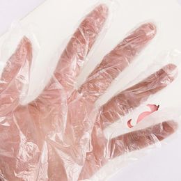 100Pcs/Bag Disposable Gloves PE Garden BBQ Restaurant Plastic Glove Kitchen Protective Tools