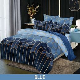 Designer Bed Comforters Sets Brushed Soft Bedding Sets Duvet Cover & Pillow Shams Home Decor Bedding Set Queen King Bedclothes324o