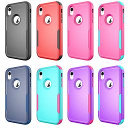 In stock For iphone 11 pro max SE 2020 XR 6/7/8 PLUS Armor case PC TPU triple bumper phone case B