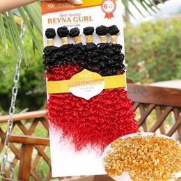 weft hair Jerrey curly hair bulks weft 6pcs synthetic factory braids Dreadlocks extensions ombre synthetic braiding crochet hair extensions