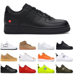 men women plate-forme outdoor shoes skateboard shoeslow black white utility red flax high quality mens trainer sports sneakers