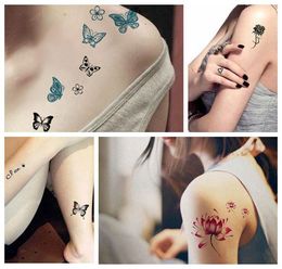 3D sexy Chic lifelike Harajuku Flowers arm Tattoo Design Waterproof men&women Temporary Tattoo Sticker For Body Art Flesh Tatoos