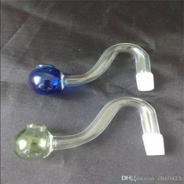 Spray color S tube burner glass bongs accessories Unique Oil Burner Glass Pipes Water Pipes Oil Rigs Smoking with Dropper