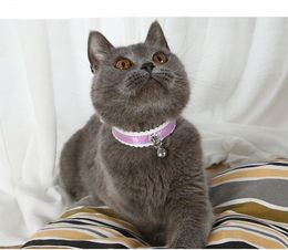 new pet traction cat neck collar gradient cat bell collar pet dog collar pet new gradient symphony christmas xmas bell collars 2532cm