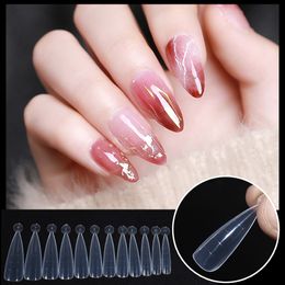 clear nail forms UK - 120pcs box Clear Nail Forms Full Cover Quick Building Gel Mold Tips Nail Extension DIY Nails Accessoires Manicure Tools