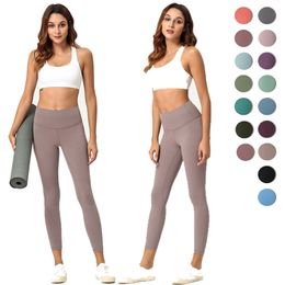 High Waist Leggings Yoga Leggings Gym Wear Naked Sensation Women Workout Leggings Elastic Fitness Lady Tights Pants 17 colors