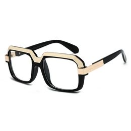 2020 Classic Oversized Sunglasses Women Vintage Square Metal Top Gradient Sun Glasses Men Female Eyewear Clear Glasses Oculos UV400