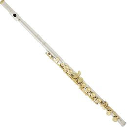 High Quality Flute 16 Keys Closed hole C Tune Nickel Plated Gold Key Professional Musical instrument With Case Free Shipping