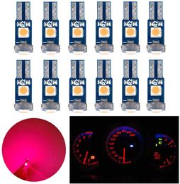 1000Pcs/Lot Red T5 W3W W1.2W 18 37 70 73 74 Auto Lamp 3SMD 3030 LED Car Dashboard indicator AC Panel Cluster Wedge Light Instrument Bulb