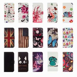 Leather Wallet UK USA Flag Flower Butterfly Eiffel Tower cover Case for P40 LITE E 5G Y5P Y6P Y7P P SMART 2020 P30 MATE30 LITE Honour 9X