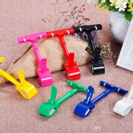 Rail POP Clips Heavy Duty, large gripper plastic advertising display sign holder price tag clothes racks supermarket clips wholesale LX2616