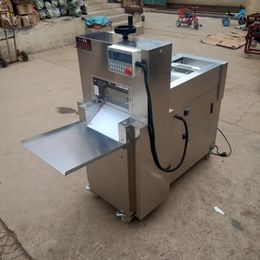Fully automatic frozen cutt beef and mutton roll machine stainless steel Electric Lamb cutting machinemachine pork slicer price