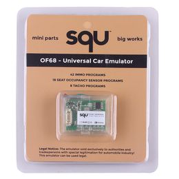 Locksmith Supplies SQU OF68 Universal car emulator support IMMO/Seat accupancy sensor/Tacho Programmes