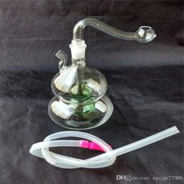 Colourful double gourd hookah , Wholesale Glass Bongs Accessories, Glass Hookah, Water Pipe Smoke Free Shipping