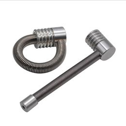 Metal detachable 100 mm long metal pipe spring shaped metal pipe