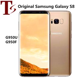 Original SAMSUNG Galaxy S8 Refurbished G950F G950U 5.8 inch Octa Core 4GB RAM 64GB ROM 12MP 4G LTE unlocked Mobile Phone 8pcs