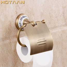 Free Shipping,Antique Brass Finish Solid Brass toilet paper holder bathroom accessoreis toilet paper holder YT-11592