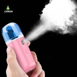 Nano Facial Sprayer 30ML USB Portable Nebulizer Face Mist Sprayer Humidifier Hydrating Anti-aging Wrinkle Women Beauty Skin Care Tools