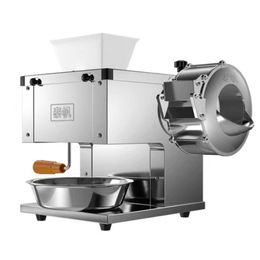 850W Desktop automatic meat cutter machine Fast meat slicer electric commercial stainless steel vegetable cutter machine