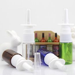 10ml PET Empty Fine Nasal Spray Mist Plastic Bottle, Cosmetic Nose Spray Bottles for Medicine Packaging