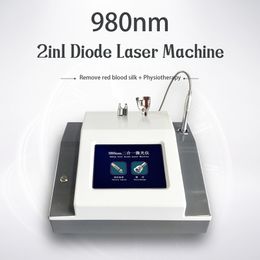 980nm Diode Laser Spider Vein Removal Laser Pain Therapy Nail Fungus Blood Vessels Removal Body Physical Treatment 2 in 1 Beauty Machine