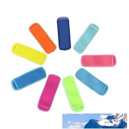18*6cm Popsicle Holders Ice Sleeves Freezer Holder Neoprene Waterproof Popsicle Sleeve For Kid Summer Kitchen Tools VT0410