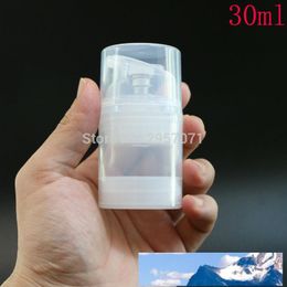 Transparent Clear Essence Plastic Airless Bottles for Lotion Cream Shampoo Cosmetic Containers Packaging 100pcs