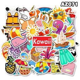 50pcs/Lot Wholesale Cute Fresh VSCO Girls Kawaii Stickers Waterproof No-duplicate Sticker For Kids Toys Laptop Luggage Notebook Car Decals
