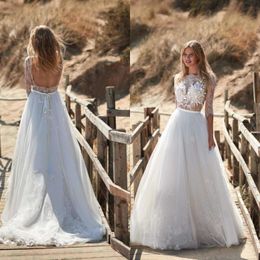 Wedding Dresses Half Sleeves Lace Appliques Bride A Line Bridal Gowns Plus Size 4 6 8 10 12 14 16 18 20