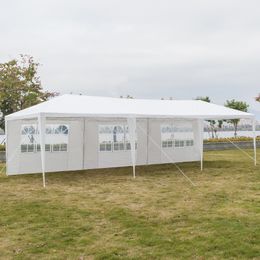 -Семейные партии палатки тени открытый свадебный палатка портативный домашний сад автомобиль тент 3 х 9 м пять стороны водонепроницаемый со спиральными трубками