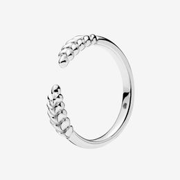 Women Mens Couple Rings Fashion Summer Jewellery for Pandora 925 Sterling Silver Open Grains Ring with Original box set