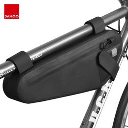 New Bycicle Frame Pack Pannier Front Tube Bag Cycling Bike Frame Pack Triang Nz