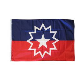 Juneteenth Flags Banner 3x5, 100D Polyester Indoor Outdoor , Blue Red Star Freedom USA Flags, Free Shipping