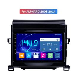 radio mp5 Canada - 10 Inch 2DIN Car Video Bluetooth Touchcreen MP4 MP5 Player Stereo Radio In-Dash Head Unit for TOYOTA ALPHARD 2008-2014