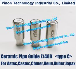 Ø3.1-Ø4.5mm Ceramic Pipe Guide Z140D (type C) Size: Ø12x30mm EDM Ceramic Tubing Guide for EDM Drilling Machine Astec,Castec,Chmer,Heun,Huber
