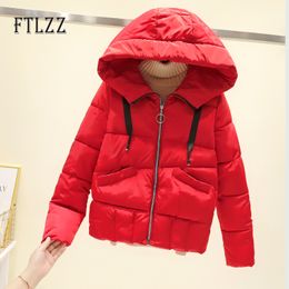 US $27.85 50% OFF|2019 New basic Jacket Women Autumn Winter Short Coats Solid Hooded Down Cotton Padded Slim Warm Pockets Female Jacket Coats|short US $27.85 50% OFF|2019 New basic Jacket Women Autumn Winter Short Coats Solid Hooded Down Cotton Padded Slim Warm Pockets Female Jacket Coats|short