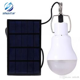 LED Solar lamp 15w 130lm No flicker Solar Energy saving bulb lamp for Camping Tent Fishing Courtyard Emergency lighting