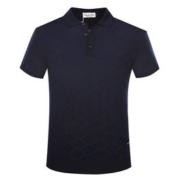 BILLIONAIRE T-Shirt Männer Seide 2020 Sommer Commerce Komfort hochwertige Rautenmuster männliche Kleidung große Größe M-5XL kostenloser Versand