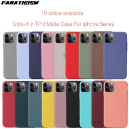 Candy Colour TPU Matte Case For Samsung Galaxy Note 20 10 9 8 Plus Ultra Lite Note20 Note10 Note9 Note8 Soft Silicone Shockproof Cover