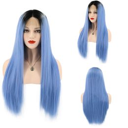 Long 22inch straight with marley Synthetic Lace frontal wig short 14inch perruques de cheveux factory synthetic lace wigs marley eu us uk