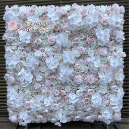 12pcs Artificial Wedding Flowers Wall And Fake Flower Runner Use Rose For Wedding Background Decoration