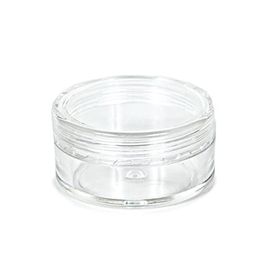 Clear Plastic Cosmetic Container Jars With PE Lids Cosmetic Cream Pot Makeup Eye Shadow Nails Powder Jewellery Bottle