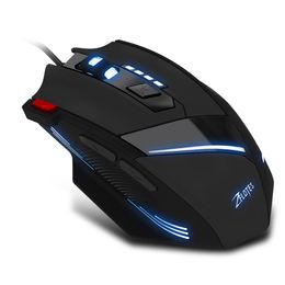 New Gaming Mouse Professional Game Mice Wired USB 4200Dpi Adjustable LED Optical Mause For Computer Gamer Laptop PC