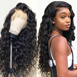 24inch Natural Black Long Kinky Curly Hair Cheap Synthetic Lace Front Wigs Baby Hair High Temperature Fibre Soft Lace Wigs free DHL