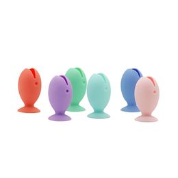 Fish Toothbrush Holders Standing Tooth Brush Cover Cap Stand Cute Fish Shape Toothbrush Sucker Holder Portable Travel Gift