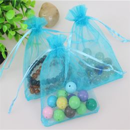 Wholesale 200pcs/lot 15*20cm Jewellery Pouches Favour Wedding Packaging Drawstring Organza Gift Bags