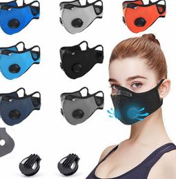 Reusable Dust Face Mask with 1pcs Filter Value Protective Running Cycling Outdoor Cycling Face Masks LJJK2417